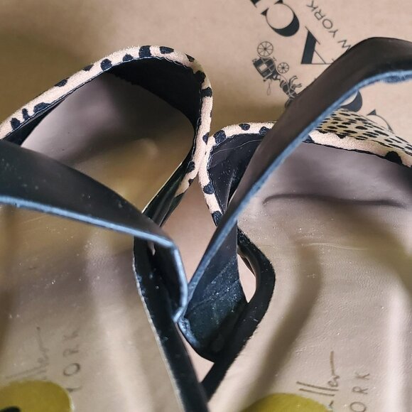 Nicole Miller HINDY Slip-on Flats Mules Pointy Toe Animal Print Sz 8 - Picture 13 of 16